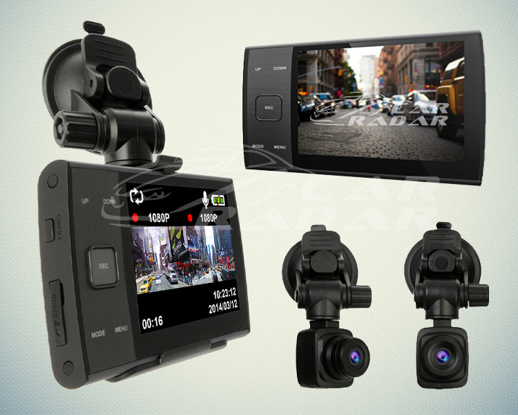 Видеорегистраторы с 2 камерами с выносной камерой
