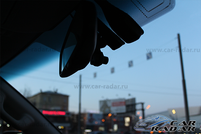 Автомобильный видеорегистратор Qstar RS9 с установкой в Toyota Land Cruiser Prado