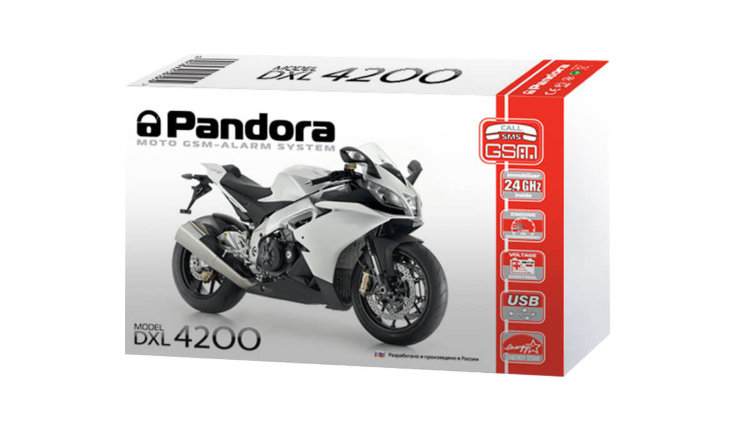 Мотосигнализация Pandora (Пандора) DXL 4200